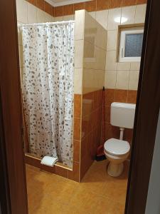 A bathroom at Boglárka Vendégház
