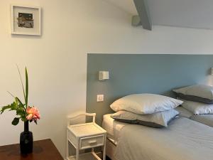 Posteľ alebo postele v izbe v ubytovaní Laguillotte
