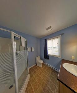 Koupelna v ubytování Motel Au Vieux Frontenac