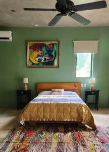 Letto o letti in una camera di Boho villas and spa