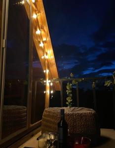 Balkón nebo terasa v ubytování Cabaña La Aurora