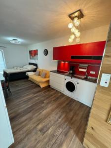 Kuchyň nebo kuchyňský kout v ubytování Tinyhouse in Varel
