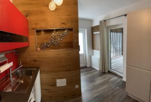 Eldhús eða eldhúskrókur á Tinyhouse in Varel
