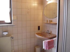 Ein Badezimmer in der Unterkunft Apartment in Oberkirchen near Winterberg Skiing