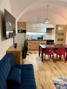 Kuchyň nebo kuchyňský kout v ubytování Apartmán CORA