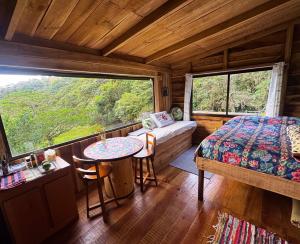 Posezení v ubytování Campana Lodge n' Trails