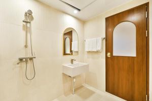 Koupelna v ubytování Gyeongju Coolstay hotel + 37 fotografií
