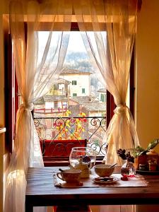 Balkón nebo terasa v ubytování Il Borgo Guest House Subiaco