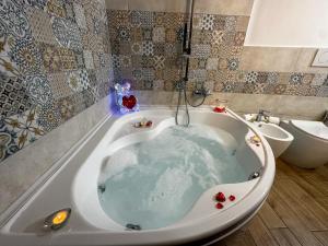 Koupelna v ubytování Il Borgo Guest House Subiaco