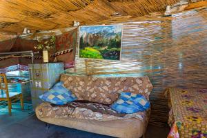 Posezení v ubytování Arista Yurt Camp