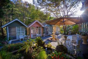 Zahrada ubytování ปางสูงเฮาส์ Blue mini House