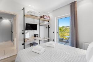 Posteľ alebo postele v izbe v ubytovaní Frunze Luxury Apartments