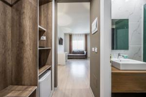 Koupelna v ubytování Ajsel Hotel