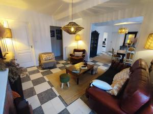 Posezení v ubytování Gîte en Sologne