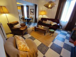 Posezení v ubytování Gîte en Sologne