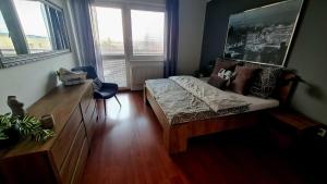 Postel nebo postele na pokoji v ubytování Apartmán P+Z