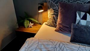 Postel nebo postele na pokoji v ubytování Apartmán P+Z