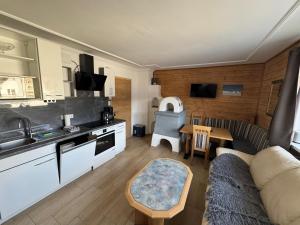 Kuchyň nebo kuchyňský kout v ubytování Apart Weitblick Suite