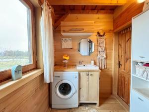 Kuchyň nebo kuchyňský kout v ubytování Druhanov Cottage