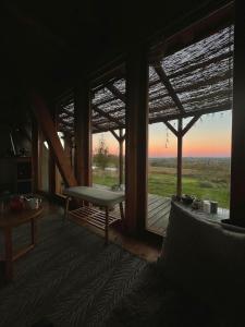 Balkón nebo terasa v ubytování Druhanov Cottage