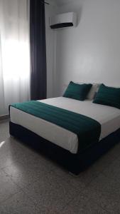 Postel nebo postele na pokoji v ubytování KARAZ Homestay Grand appartement avec rooftop