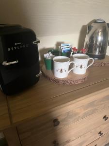 Příslušenství pro přípravu čaje a kávy v ubytování The Bee Hive Hotel