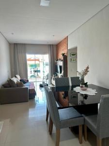 Χώρος καθιστικού στο Casa de praia