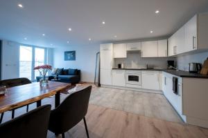 Køkken eller tekøkken på Modernes, stilvolles Apartment 2