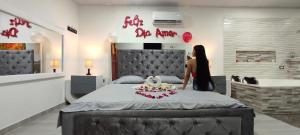 Ένα ή περισσότερα κρεβάτια σε δωμάτιο στο Hotel Inmaculada Real