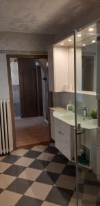 Koupelna v ubytování Ferienhaus Erika