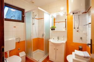 Ένα μπάνιο στο Apartment Pijaceta