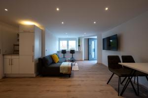 Et tv og/eller underholdning på Modernes, stilvolles Apartment 3