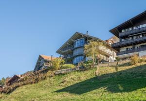 an apartment building on top of a hill at Chalet Silence in Wengen