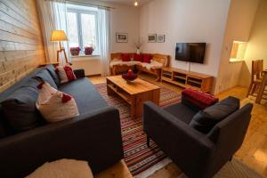 Posezení v ubytování Apartmán Velké Karlovice