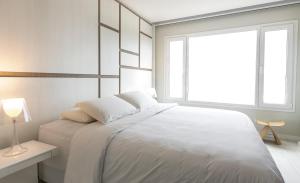 Hub Hotel Asuncionにあるベッド