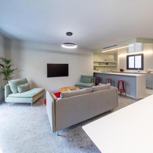 TV a/nebo společenská místnost v ubytování Modern design apartment in Murcia