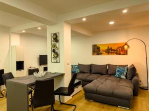 Χώρος καθιστικού στο 2-Raum City Appartement Jena
