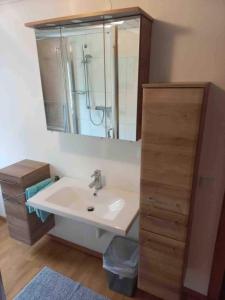 Kúpeľňa v ubytovaní Schöne Gartenwohnung mit Blick ins Grüne