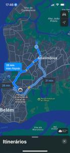 a map of the itinerary for the illuminati at Apartamento Cop 30 in Ananindeua +2 photos
