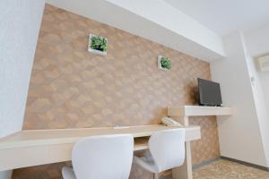 Un televizor și/sau centru de divertisment la Hotel Alpha Inn Akita - Vacation STAY 67275v