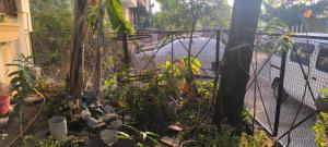 a garden with a fence and a tree at Jagman Homestay and Beds for Group or Individuals in Kota