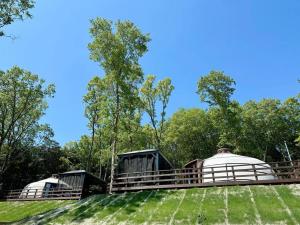 Zahrada ubytování Tsukuba Mountain Ger Glamping