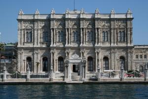 a large building on the water in front at Emporium Hotel in Istanbul