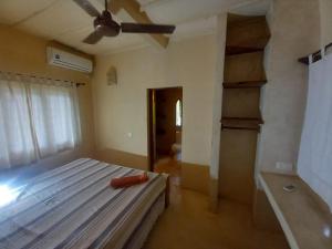 Giường trong phòng chung tại Shark Room