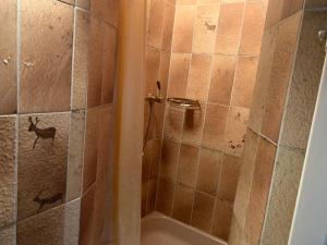 Ein Badezimmer in der Unterkunft Chalet mit Blick auf den Gotschna