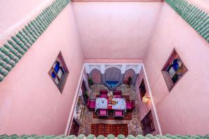 Posezení v ubytování Riad Le Graff Pink
