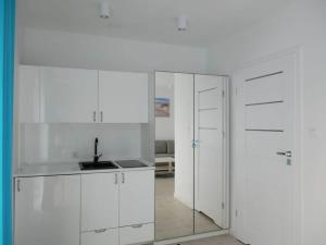 Kuchnia lub aneks kuchenny w obiekcie Wisełka Apartamenty Sea & Lake