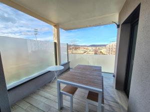 Balkón nebo terasa v ubytování Lana #Clim#Terrasse - Meublé classé 3étoiles