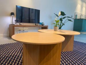 TV a/nebo společenská místnost v ubytování Pura Vita
