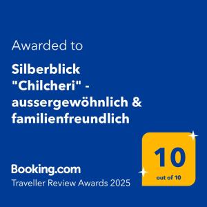 Een certificaat, prijs of ander document dat getoond wordt bij Silberblick Ferienwohnungen - aussergewöhnlich & familienfreundlich